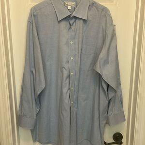 Paul Fredrick Blue Dress Shirt Classic Style